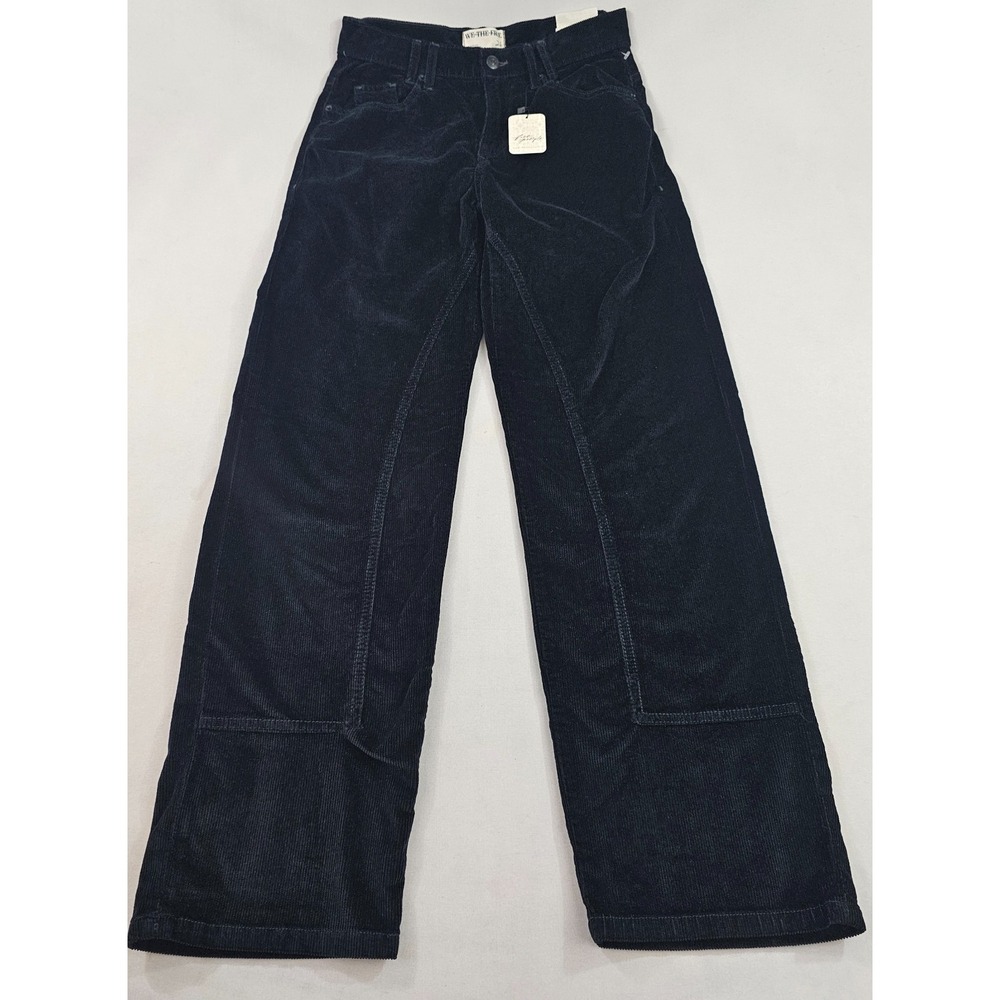 Free People We The Free Risk Taker Black Corduroy Pants W 26 OB2023486 Straight